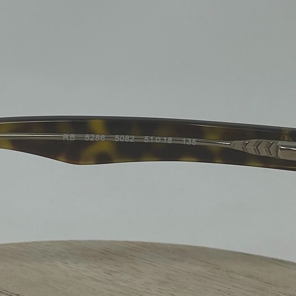 Ray-Ban RB 5286 5082 Tortoise Eyeglasses Frames 51-18 135 Authentic RX - Picture 6 of 7